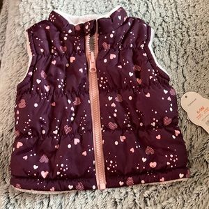 6-9 month reversible vest jacket wonder nation new